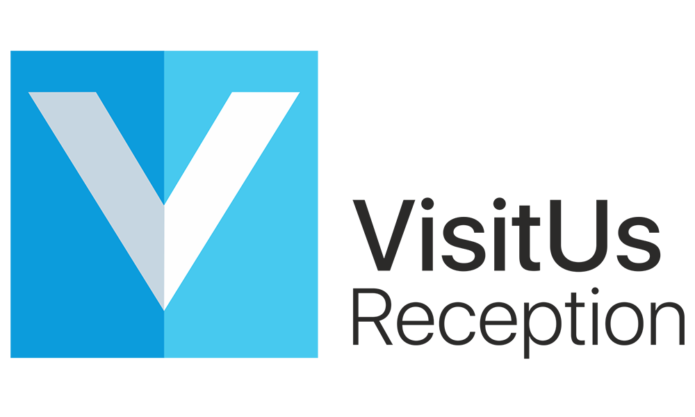 The logo for VisitUs Reception